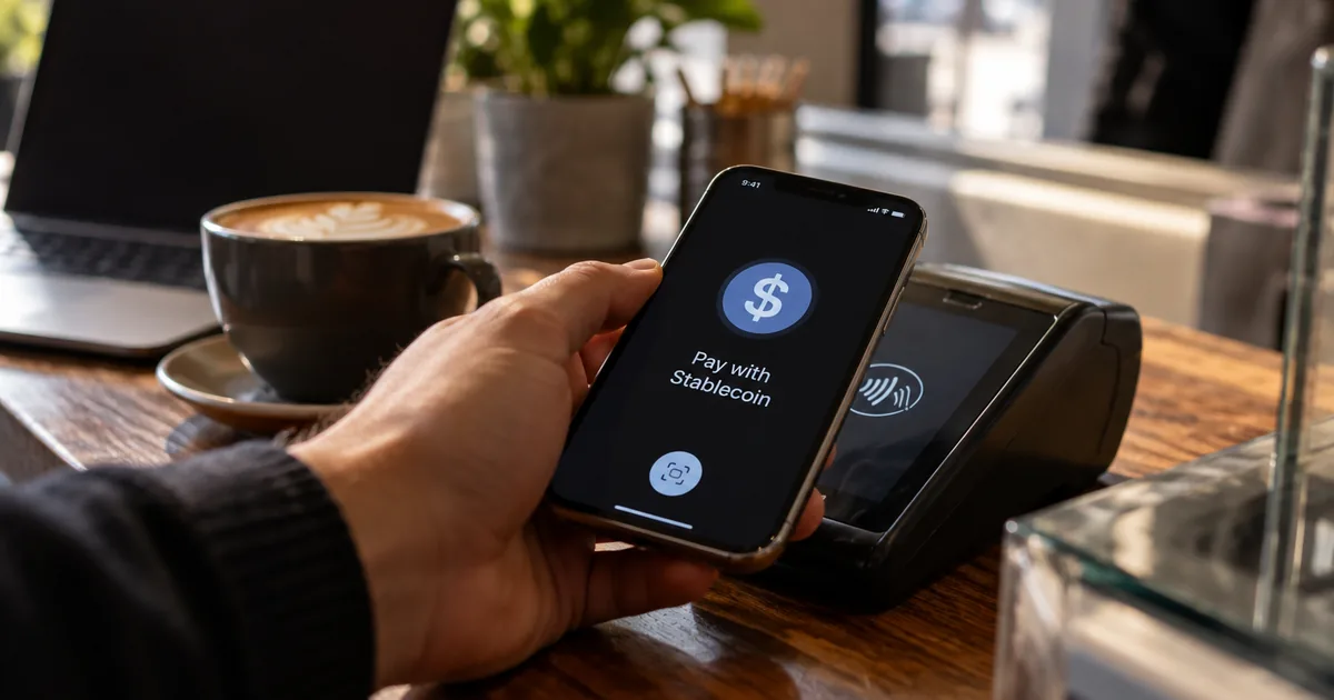 Editorial visualization of stablecoin payment monitoring